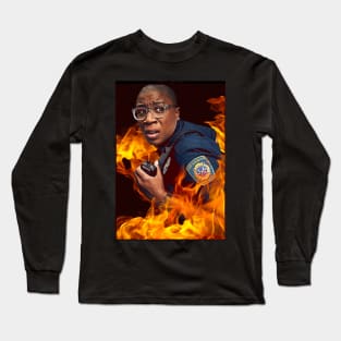 911 - Henrietta ‘Hen’ Wilson - Flames Long Sleeve T-Shirt